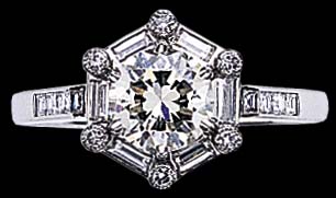 modern diamond ring
