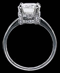 English crown setting for diamond ring