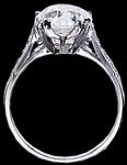 Golconda oval diamond in original setting
